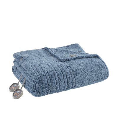 Couverture pour grand lit Sherpa Blue
