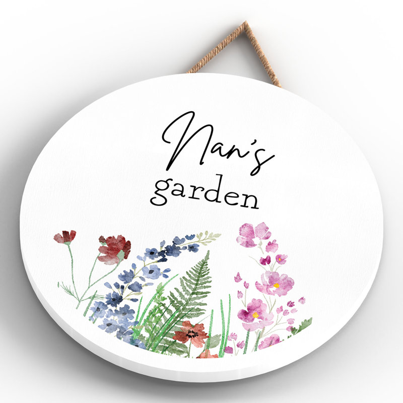 Nans Garden Small Circle Plaque