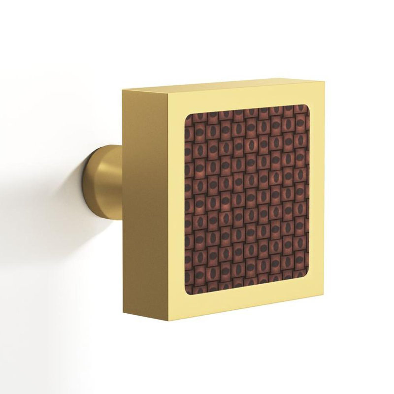 Série de boutons d'armoire L120, Laiton satiné