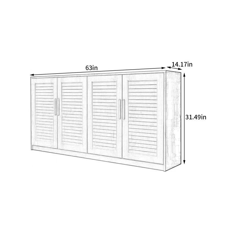 28 Pair Shoe Storage Cabinet