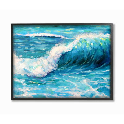 « brillante blue blue », reproduction de mer avec peinture boho studio