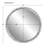 Bedonia 32" Round Metal Wall Mirror-463388160