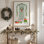 Charmante porte de Noël, reproduction sur toile