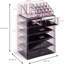 Organisateur de maquillage transparent - Maquillage et rangement pour bijoux, étui et présentoir - Conception spacieuse - Idéal pour la commode, la salle de bain, le meuble-lavabo et le comptoir (4 grands, 2 petits tiroirs) [Brilliance]-1072494620