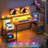 Gaming Desk With Hutch & Monitor Stand,Corner Computer Desk With LED Lights & Outlets For Home Office-1972224555-1972224556