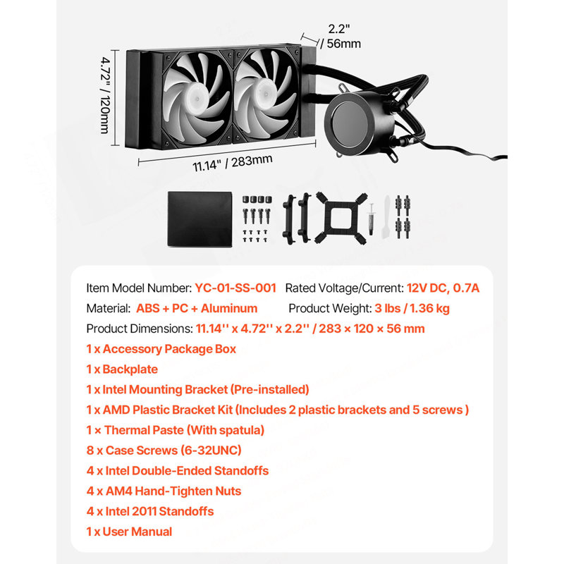 Refroidisseur d'eau CPU CPU Cooler