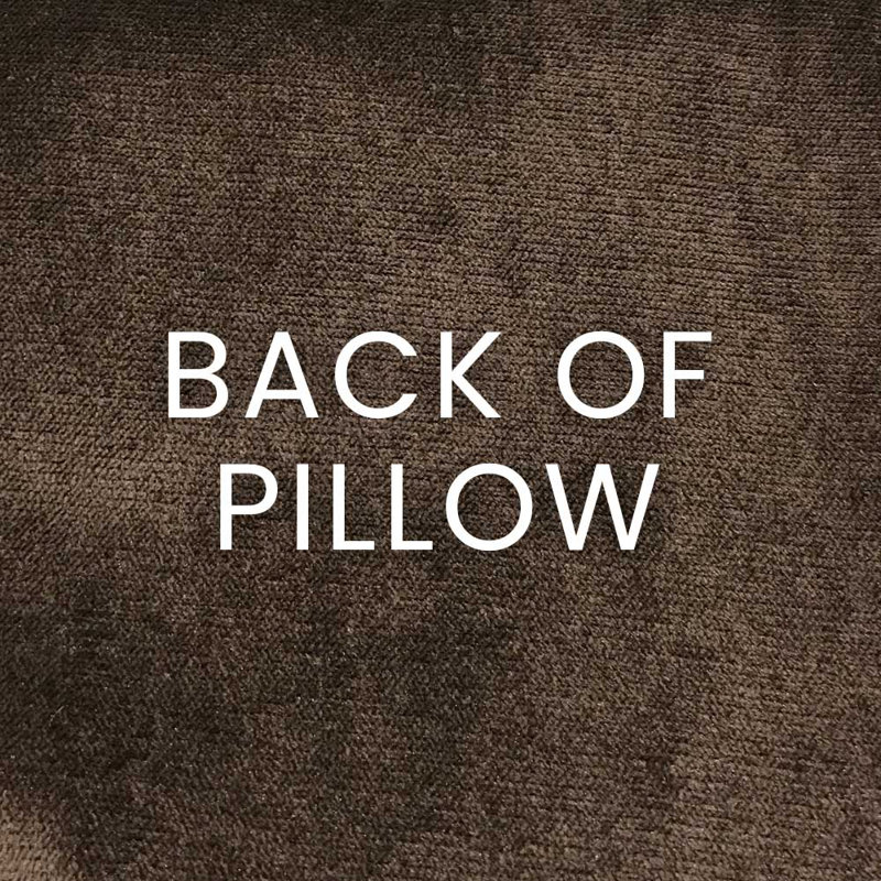 Sadah Pillow Cover & Insert, Espresso, Rectangle 14"H x 24"W
