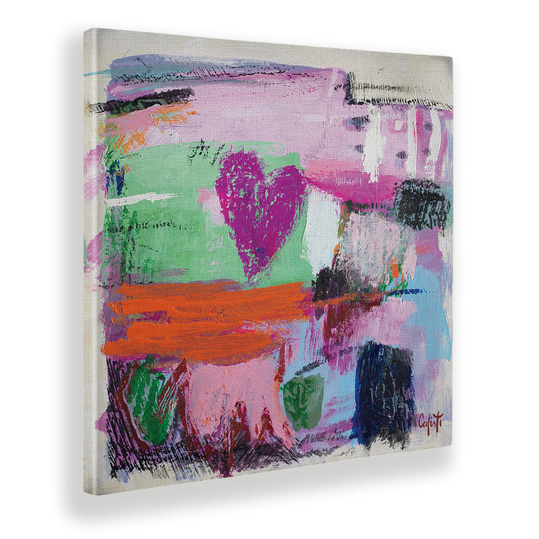 Wandbild Abstract Magenta Heart von Stefano Calisti