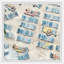 «Blue Beach Chairs», reproduction encadrée-401977610
