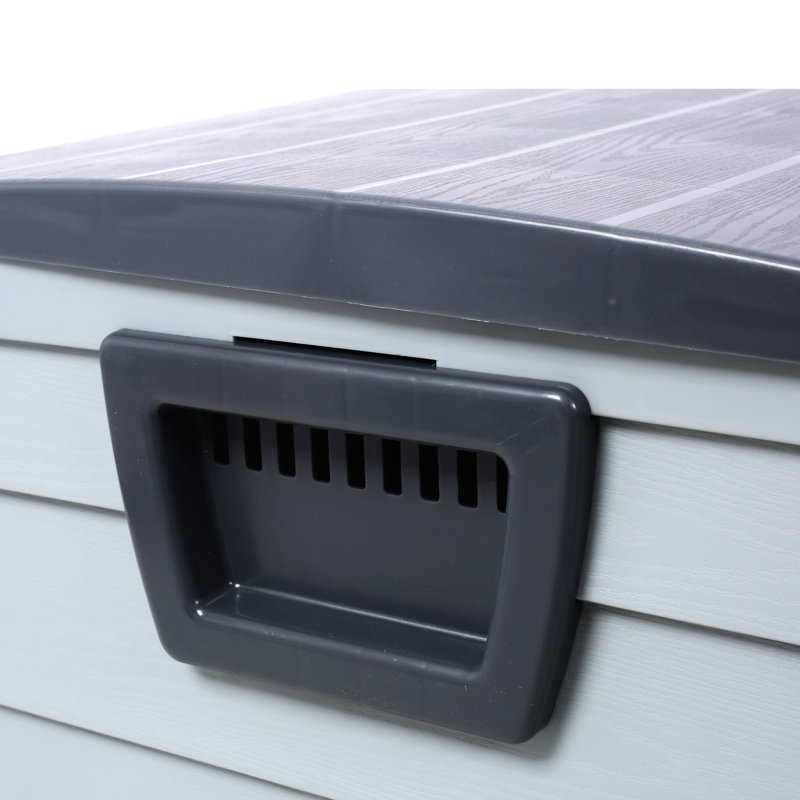 Deck Box For Backyard Use - 75 Gallon Outdoor Storage With Wheels Garden Tools, Pool All Weather Bin Patio Cushions,