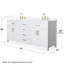 Beckett 72" Freestanding Double Bathroom Vanity with Quartz Top-1689344804-1689344801-1689344805