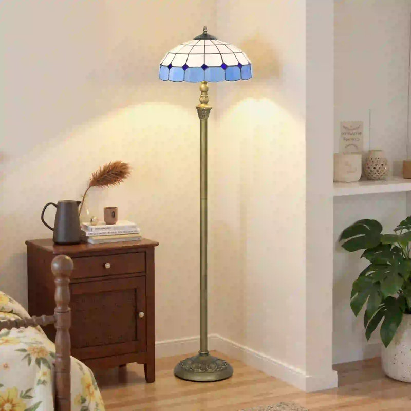 152cm Column Floor Lamp, Blue