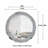 Rillamas 31.5" Crushed Diamond Decorative Round Wall Mirror