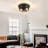 2-Light Black Farmhouse Flush Mount Ceiling Light-2 Pack For Bedroom/Living Room(Matte Black)-1128035097-1128035096