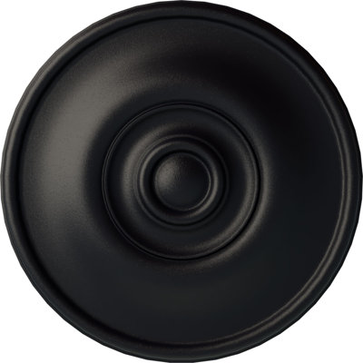Endurathane Jefferson Ceiling Medallion, 11 3/4"OD x 3/8"P (Fits Canopies up to 2 7/8"), Hand-Painted Steel Gray Finish