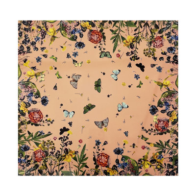 Floral Butterfly Lacquer Square Placemat