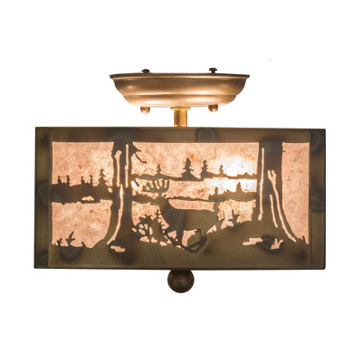 Plafonnier semi-encastré d'extérieur 2 lumières Yokoyama