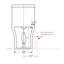 Toilette allongée une pièce 1,28 GPF (économe en eau) (siège inclus)