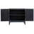 Imel Cabinet 2 Doors, Brushstroke Black