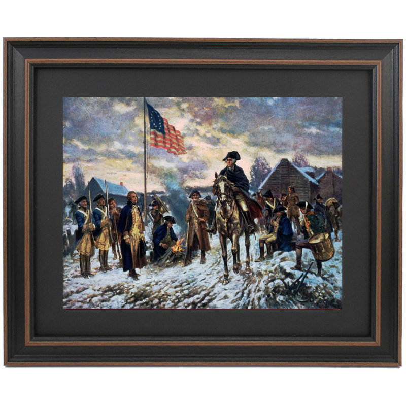 Washington at Valley Forge by Edward Moran | Framed Print