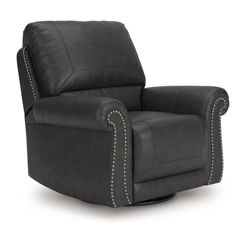 Chasemore Swivel Glider Recliner, Black