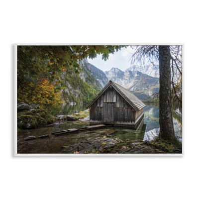 Mystical Cabin on Lake Giclee Art by Masey St. Studios