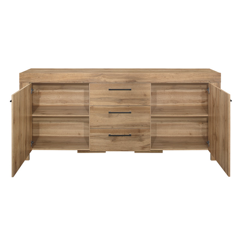 Clarris 199.8 Cm Wide 3 Drawer Sideboard