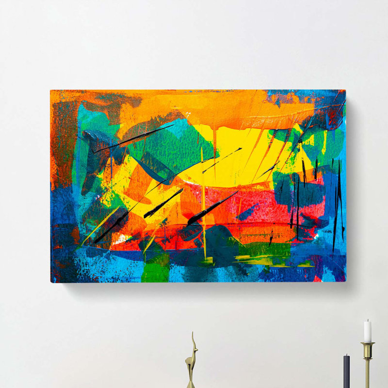 Abstract Art Painting Vol.3 by S.Johnson - Wrapped Canvas, 40cm H x 60cm W x 3cm D