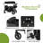 4-Seat Foldable Stroller Wagon for Kids, Side Entry Design with 5-Point Safety Harness, Adjustable Push & Pull Handle and Removable Canopy, Outdoor Kids Wagon Cart-131182324