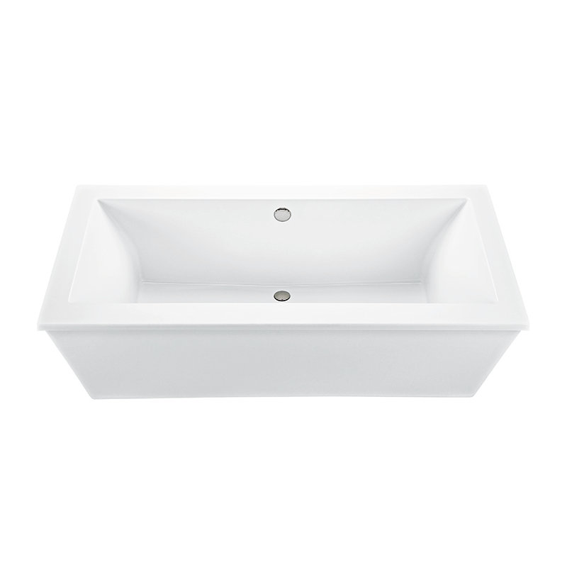 Andrea® 10 Freestanding Soaker Tub, Matte White