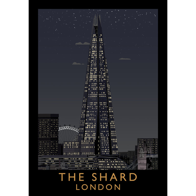 'The Shard 2' by Richard O'Neil - Print, No Frame, 40 cm H x 30 cm W x 1 cm D