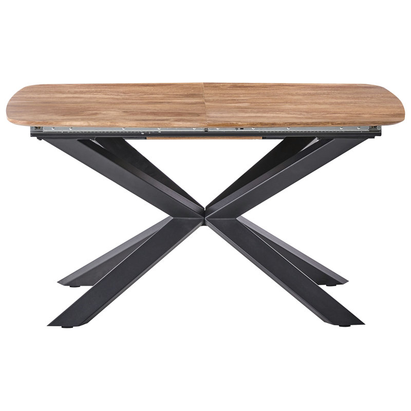 Extendable Metal Base Dining Table