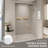 44-48 In. W X 72 In. H Double Sliding Shower Door, Semi-Frameless Bypass Bathroom Sliding Door With 1/4" (6Mm) Tempered Glass For Walk-In Shower, Brushed Nickel-121957850