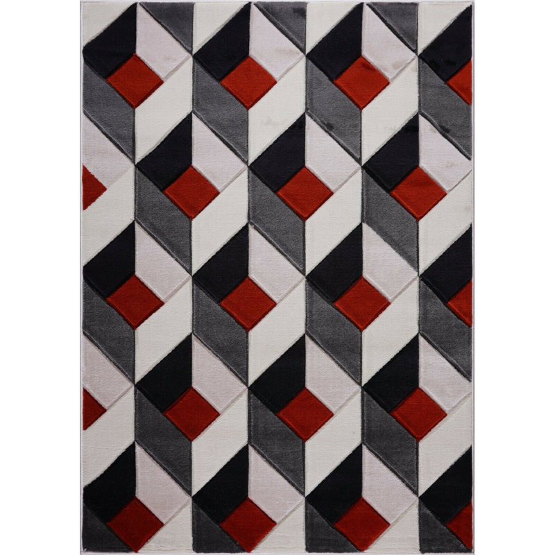 Glassman Geometric Area Rug, Rectangle 160 x 230cm