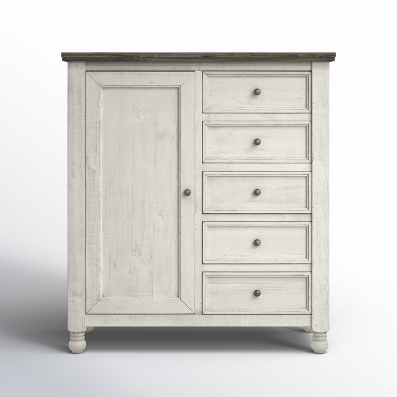 Commode combinée 5 tiroirs Wynnewood Glenna