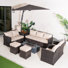 Teika 306cm Wide U-Shaped Patio Sectional Set