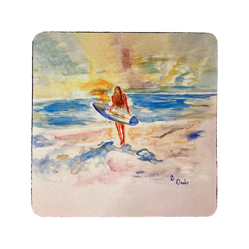 Ensemble de 4 sous-verres Surfer Girl