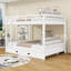Lit superposé grand sur grand avec lit gigogne simple TG, échelle et garde-corps-851223636