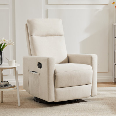 Fauteuil inclinable, fauteuil à bascule pivotant, fauteuil inclinable berçant, fauteuil de chambre de bébé avec repose-pieds pour le salon