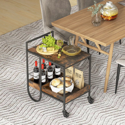 Takaiya Metal Bar Cart by 17 Stories