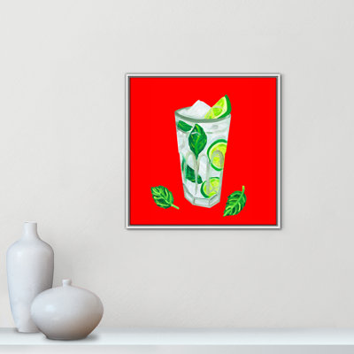 Mojito Extra Mint - Square Version Print by Straker