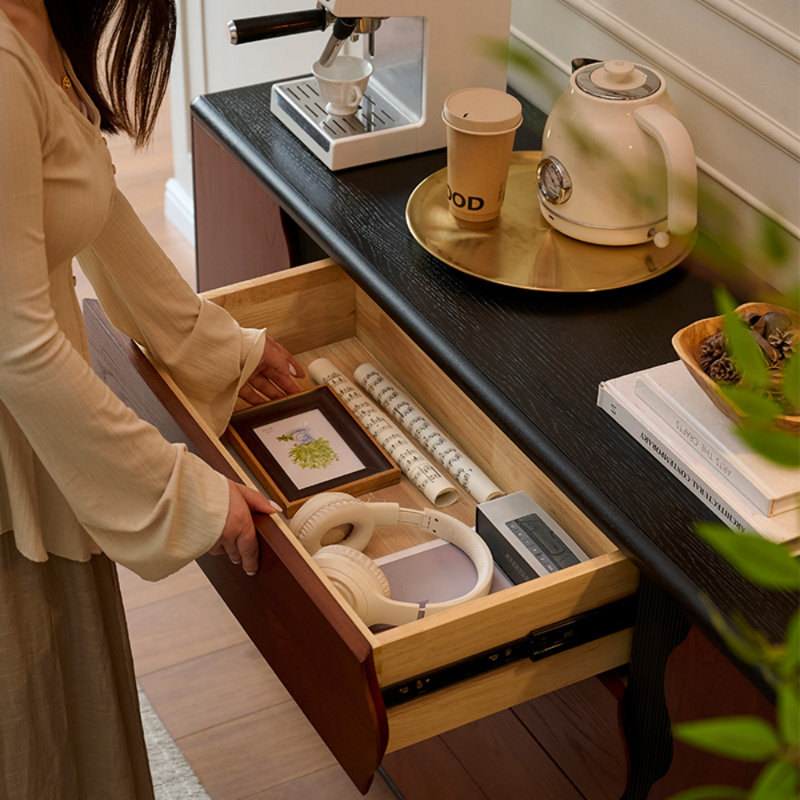 Large-Capacity Solid Wood Sideboard