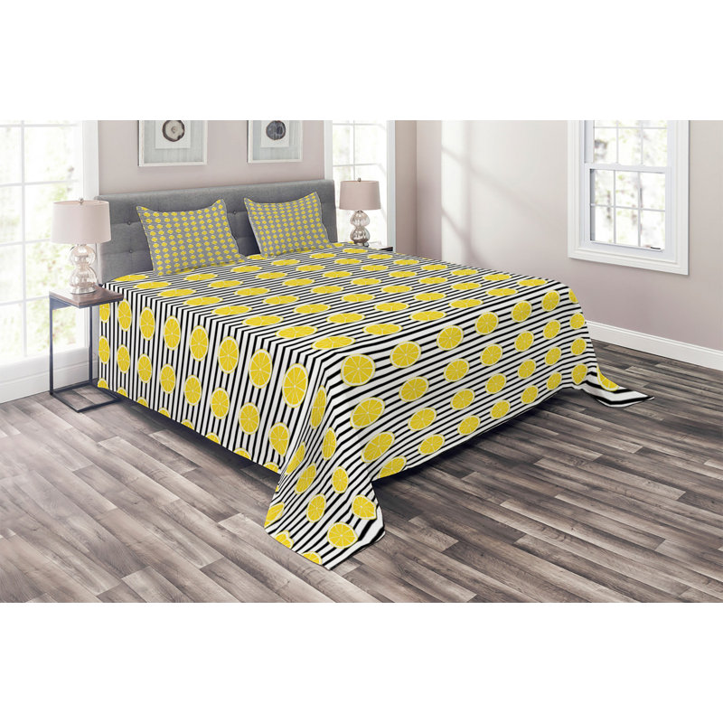 Polyester Striped Coverlet