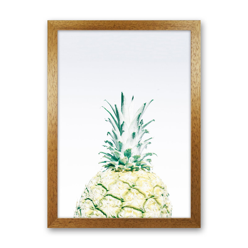 Pineapple by Victoria Frost - Print, 88cm H x 64cm W x 3cm D, Oak Framed