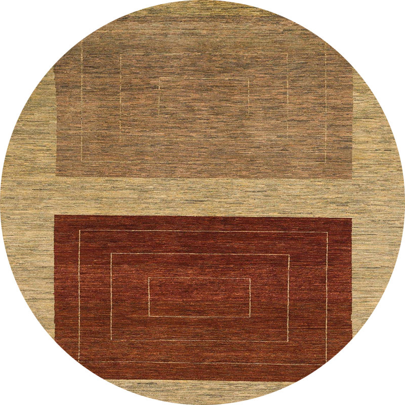 Tapis abstrait moderne 1627, Rond 3 pi