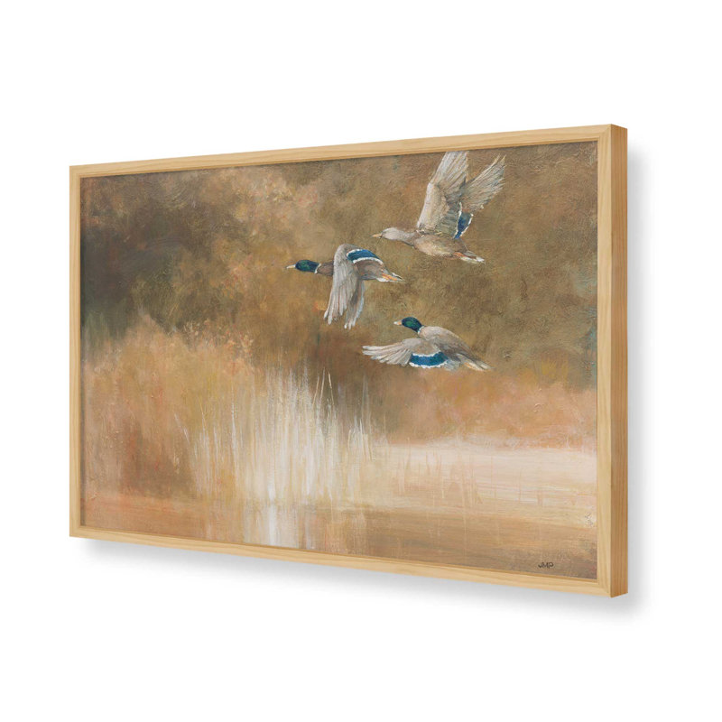 «Life On The Lake» par Julia Purinton, reproduction d'art, Brun clair, H 36 po x l 48 po