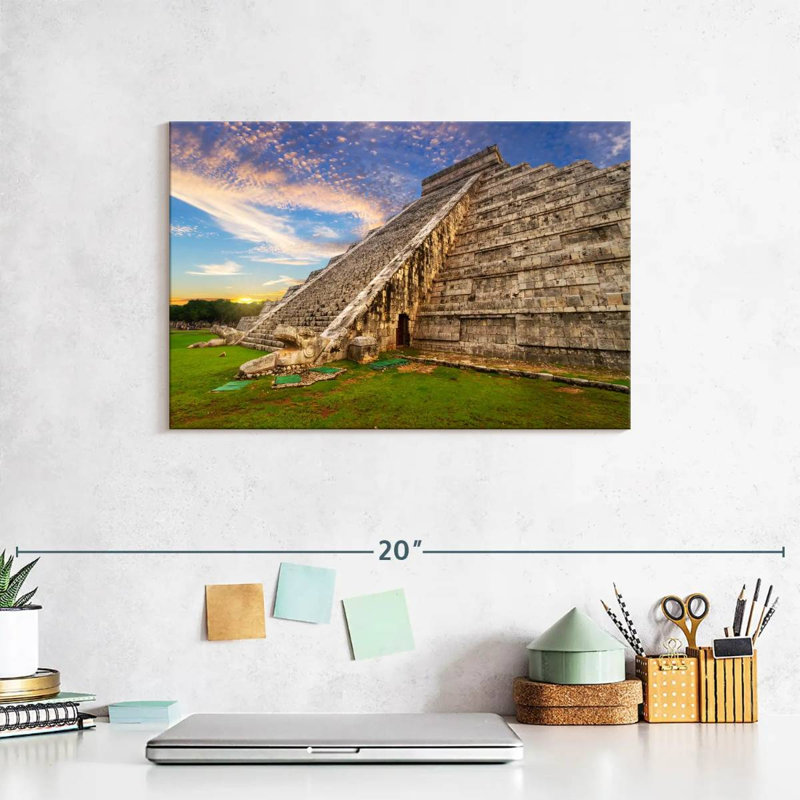 Adella Kukulcan Step Pyramid, 8" H x 12" W