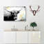 Paint Splattered Highland Cow In Abstract - Wrapped Canvas-55366798