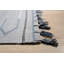 Tapis contemporain à tissage plat argenté-519819190