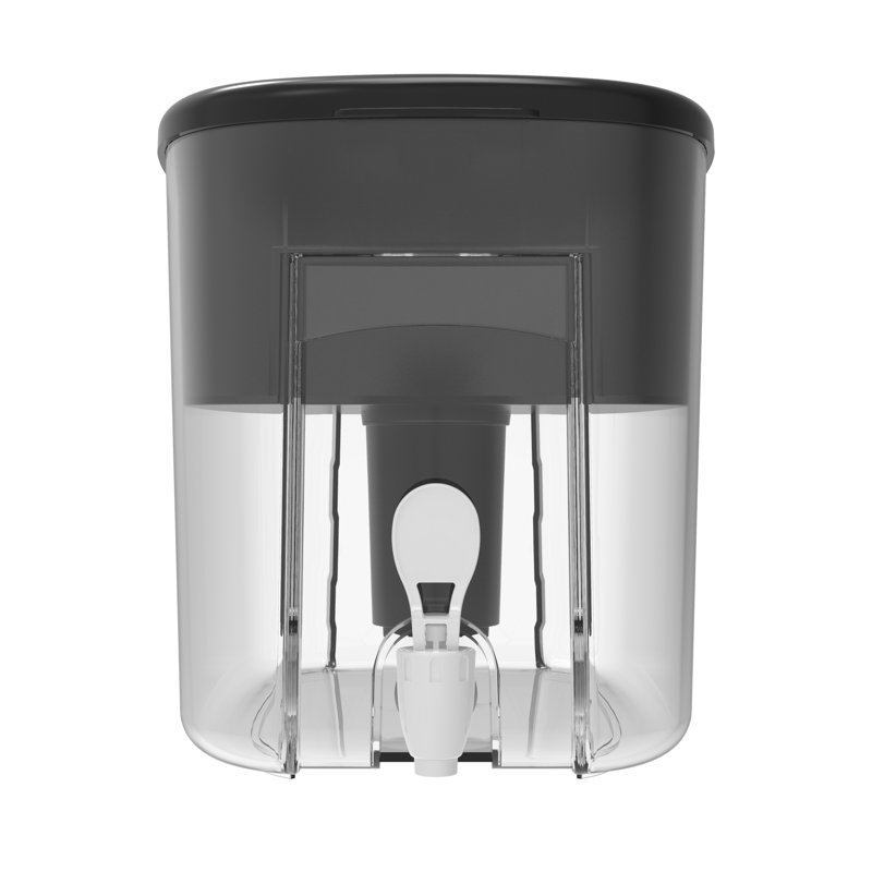 Pichet à filtre à eau Alkaline, Noir